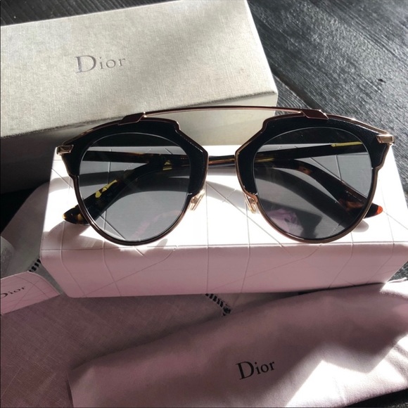 Christian Dior So Real Sunglasses leather main image 2
